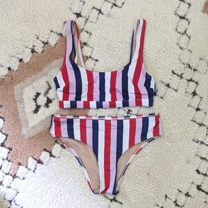 Old Navy Classic Striped Americana Bikini